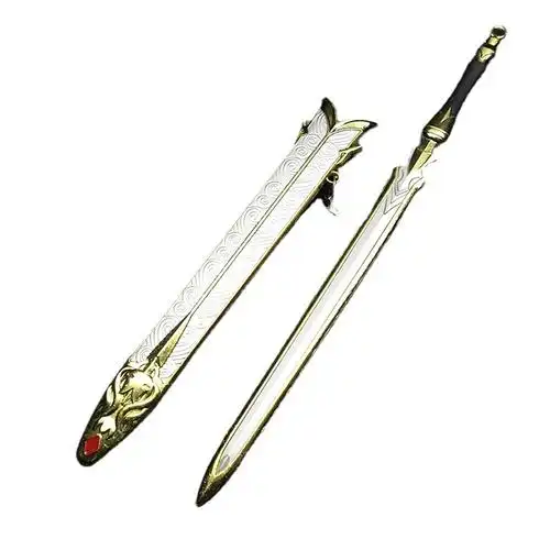 斗罗大陆武器锌合金动漫兵器30公分七杀剑修罗剑天使千仞雪宝剑