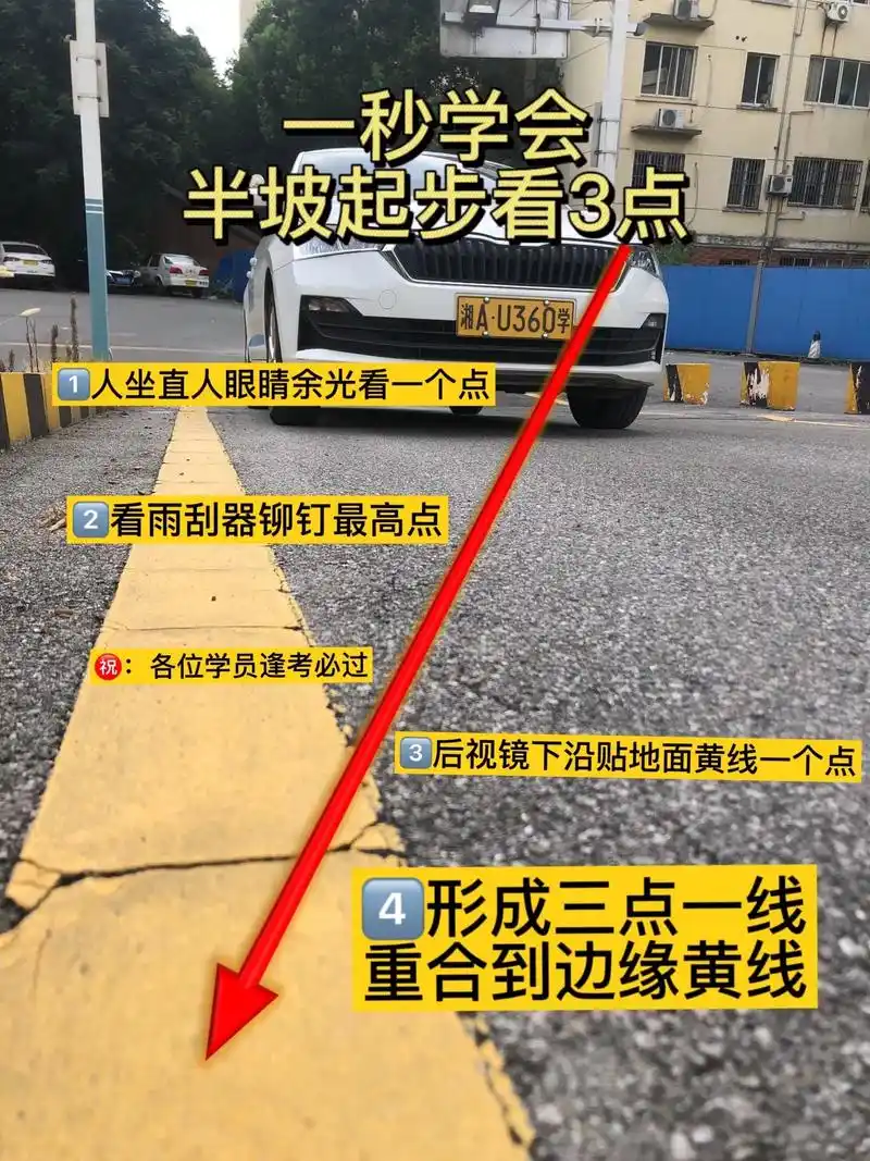 一秒学会半坡起步看3点7515学员速记.