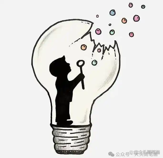 灯泡创意简笔画-将您带入光明和创意的奇妙世界让生活充满乐趣!