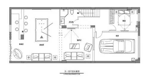 混搭风格别墅地下室平面布置图功能区欧式豪华功能区设计图片赏析