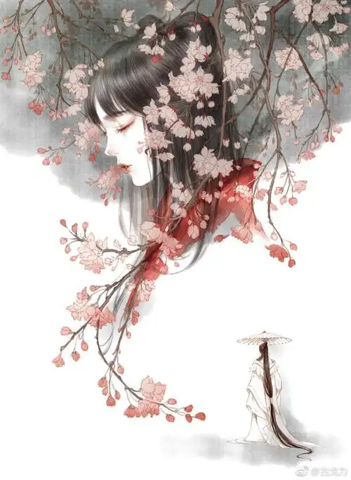 手绘古风女子画师:古戈力 - 堆糖,美图壁纸兴趣社区