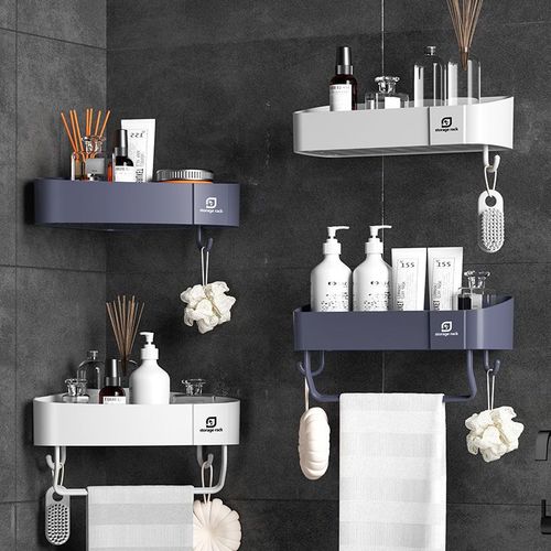 卫生间置物架免打孔浴室壁挂式收纳架厕所用品挂墙洗漱台收纳神器