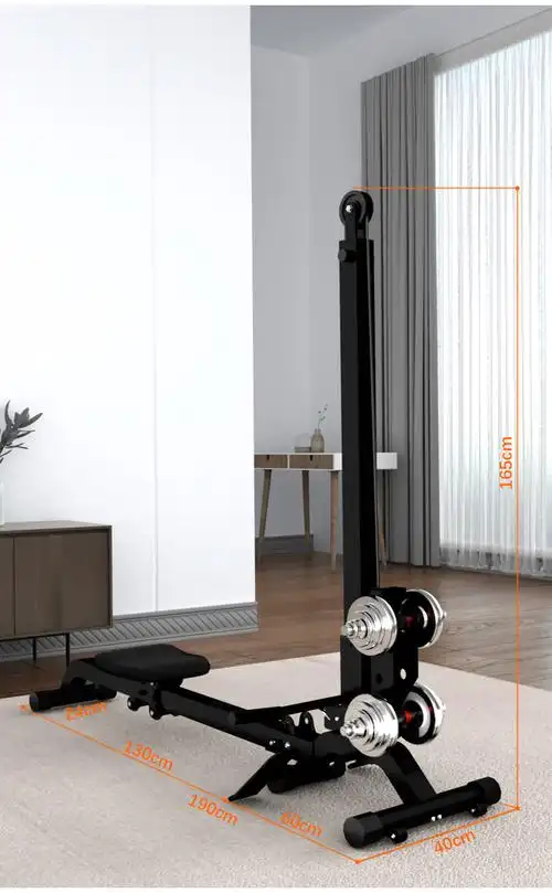 小米(mi)生态米家通用哑铃划船机健身器材家用可折叠调节阻力自由