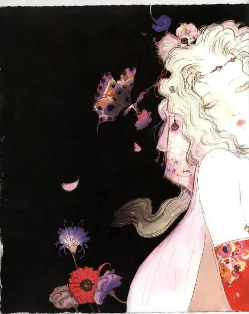 瑞思勒之墓的相册-天野喜孝《最终幻想原画集》