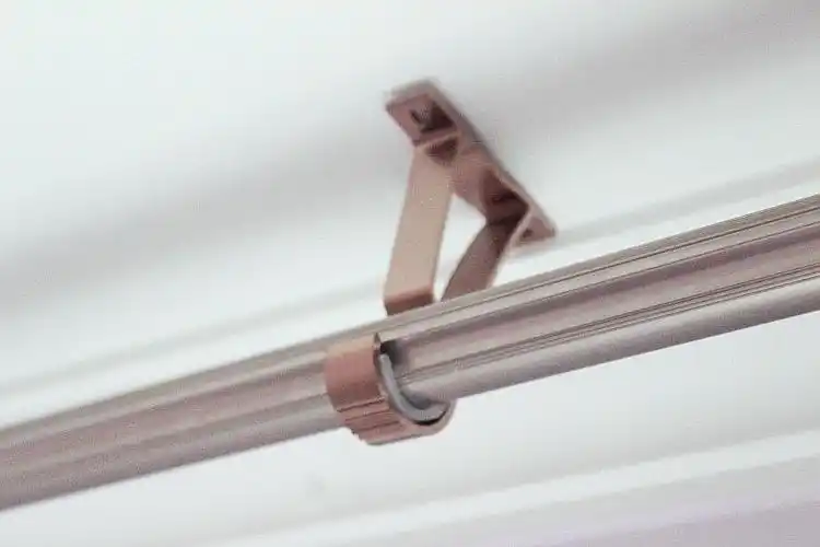 窗帘架子罗马杆顶装倒挂支架配件侧装通用座28管托架固定器竿挂钩