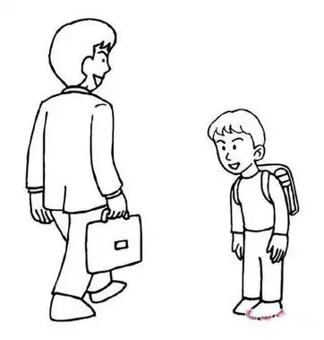 和老师礼貌问好简笔画江厌离q版简笔画和老师礼貌问好简笔画和老师