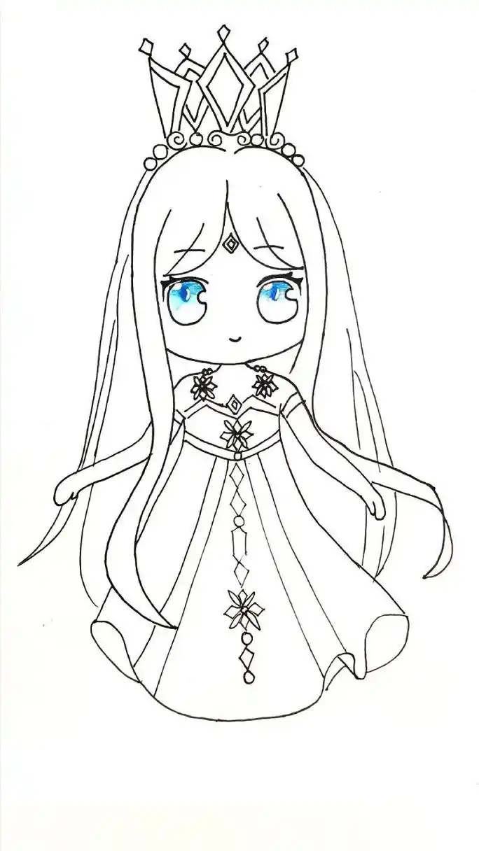 冰公主简笔画 今天教大家如何画一个冰雪奇缘里的冰公主艾莎.