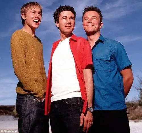 former role: charlie (far left) alongside aidan gillen and craig