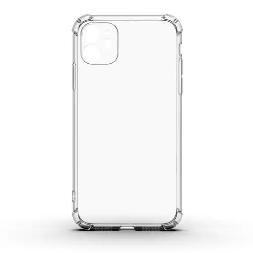 适用苹果11promax四角防摔透明手机保护壳素材tpu点纹防水印软壳