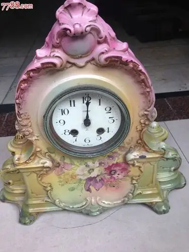 德国谦信洋行瓷壳钟