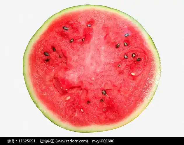 切开红瓤西瓜