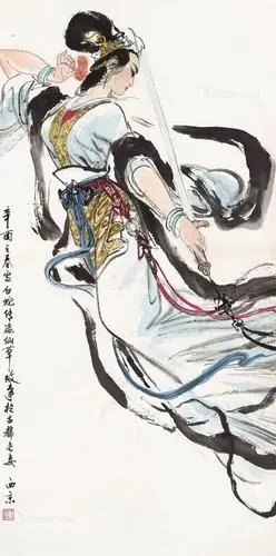【白娘子 镜心 设色纸本】拍卖品_图片_价格_鉴赏_绘画_雅昌艺术品