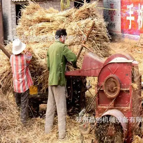 小麦脱粒机 多功能家用打谷机 脱粒干净 农用小型小麦谷穗脱粒机