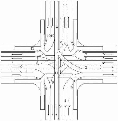 cn209323290u_无红绿灯,东西南北直通的十字路口立交桥
