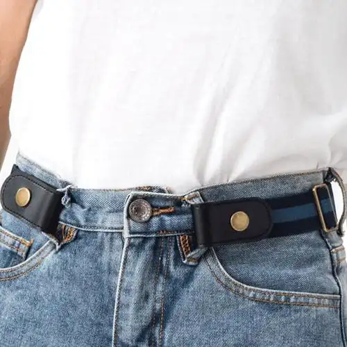 懒人腰带女无痕弹力松紧带牛仔裤简约百搭裤带隐形皮带ins风儿童