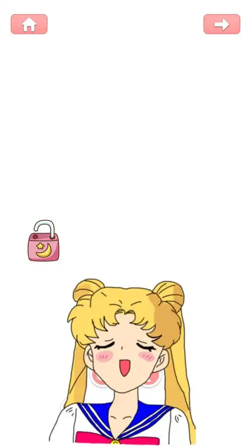 iphone 平铺 高清 壁纸 白底 简图 美少女战士 月野兔 头像