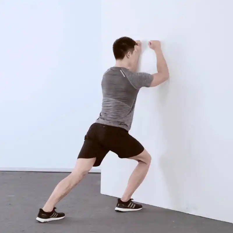 俯卧左侧小腿拉伸_keep