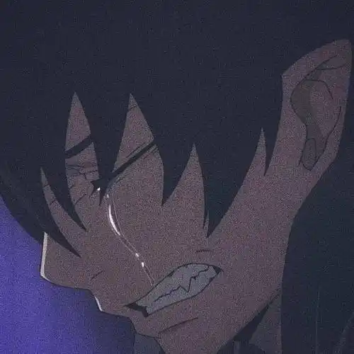 动漫男头 丧到极致