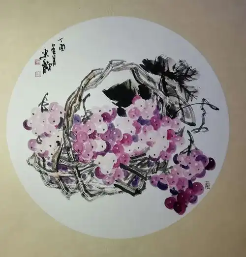 画家米龙写意葡萄小品展在宝鸡隆重展示