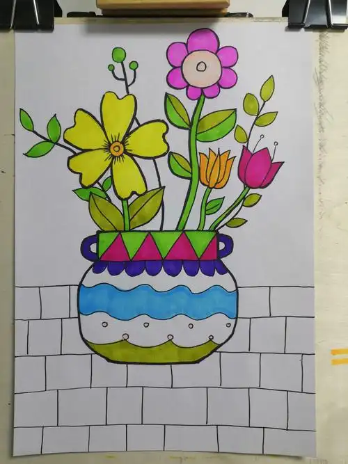 育红小学"停课不停学"——美术篇(五)插花