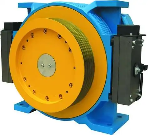 编码器传输对变频器的影响,制动器力矩问题等),为完善无齿轮曳引机并