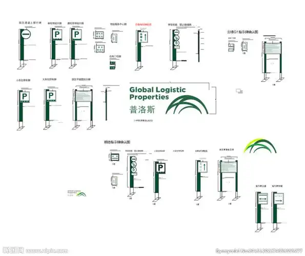 普洛斯物流园索引指示系统图片