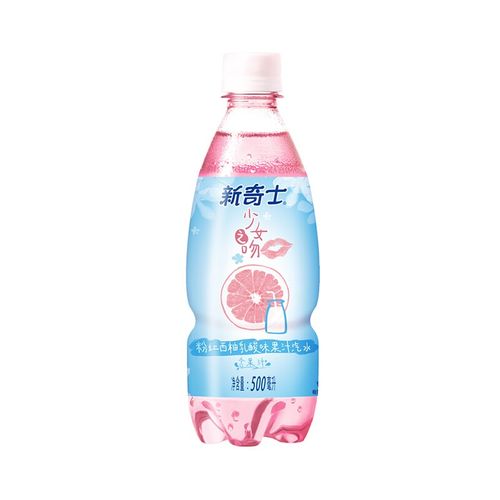 新奇士少女之吻粉红西柚乳酸味果汁汽水500ml