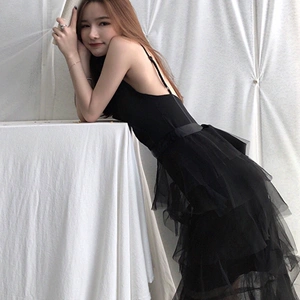 抹胸连衣裙蛋糕裙韩国