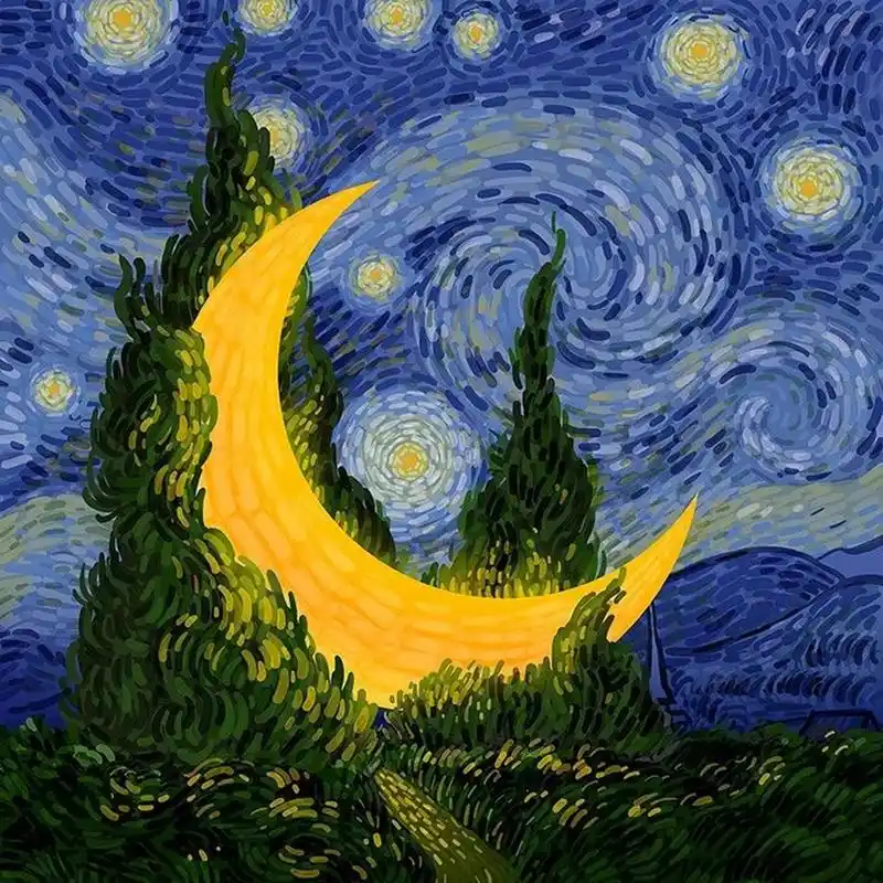 梵高微信头像 "你见过海底的星空吗?" "意存笔先,画尽意在.