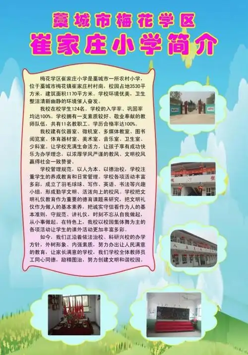 学校简介展板图片