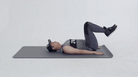 "空中蹬车"式锻炼 这种方法很多妹子 应该也有试过,会显效果 但坚持