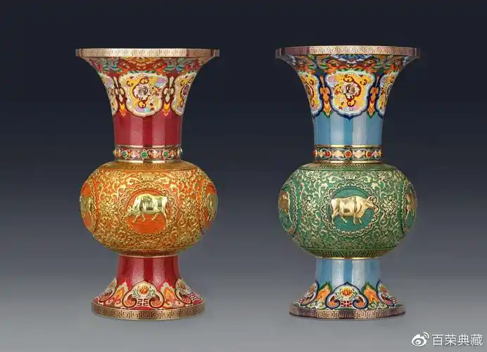 朱炳仁,钟连盛大师联袂创作铜雕,景泰蓝艺术精品《五牛中国尊》