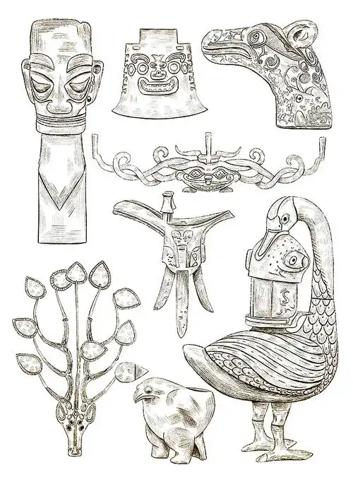 国家博物馆藏品|插画|艺术插画|sheena0410 - 原创作品 - 站酷 (zcool