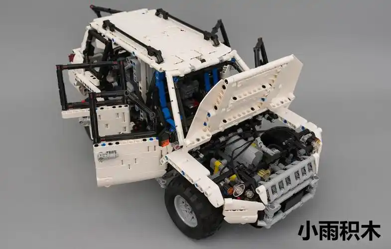 国产积木兼容乐高高高科技moc-5551suv越野车电动塑料积木