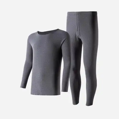 海澜优选男士秋衣秋裤长袖t恤保暖内衣秋冬季青少年薄款打底套装