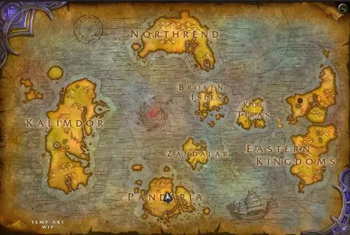 0资料片测试服 全新版本的艾泽拉斯世界地图曝光_17173魔兽世界专区