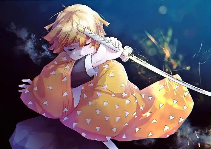 我妻善逸插画图片壁纸