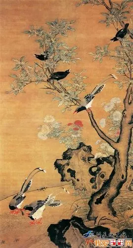 明代画家吕纪花鸟画赏析_中国名画_百科_我爱画画网_一个免费学画画的