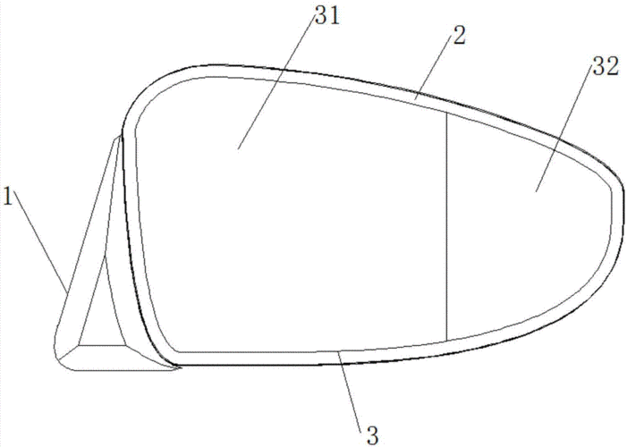车子后视镜简笔画