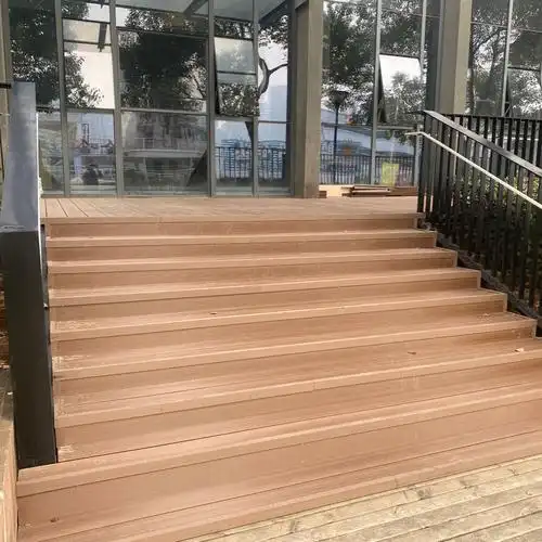 长条塑木地板木塑防腐木地板 露台 庭院 公园 栈道生态木地板-onevan