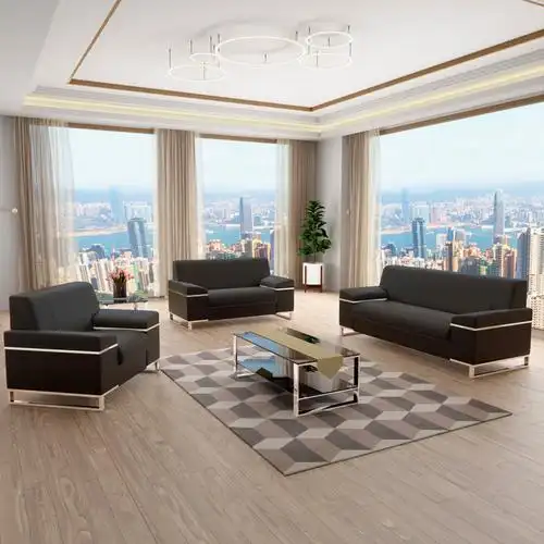 办公室沙发办公沙发简约茶几组合套装 休息会客区接待室商务沙发