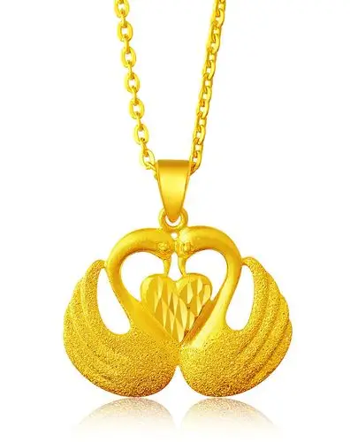 老庙黄金千足金挂件喷砂天鹅(3.6克)lm10000082_唯品会