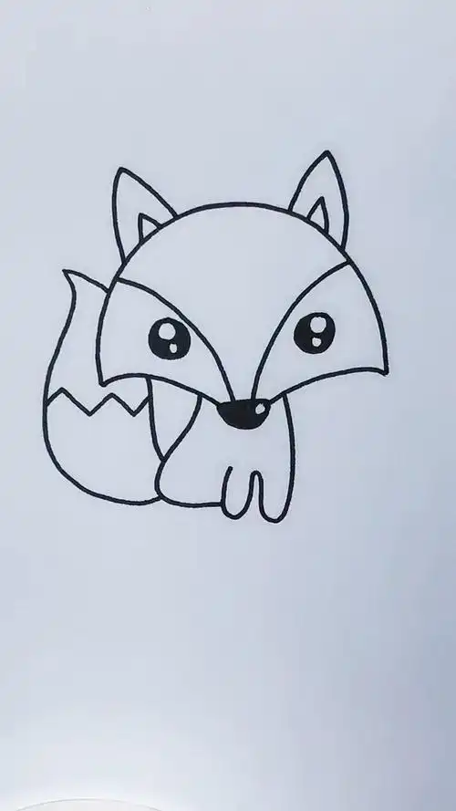 画小狐狸02 #卡通动物简笔画 #一看就会