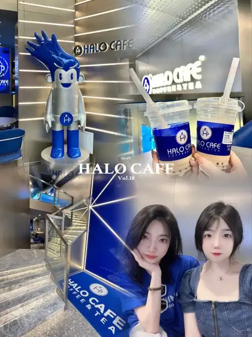 台山探店halocafe克莱因蓝色调