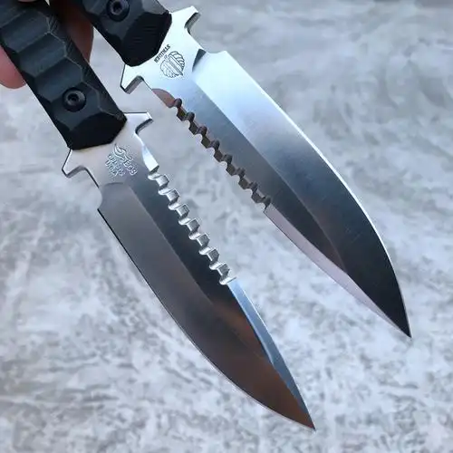 strider挺进者刀高硬度小直刀开刃野外特战防身退役户外求生军刀