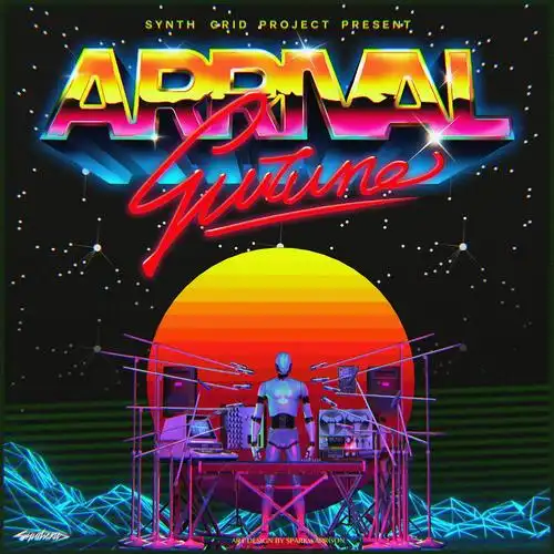 最近画的几个synthwave封面