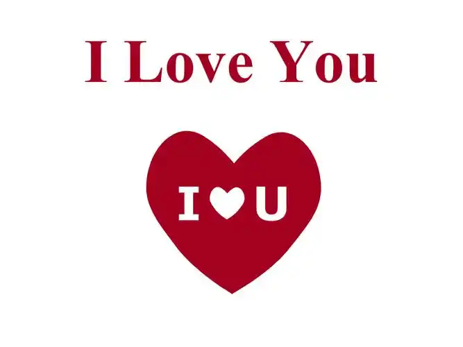 ppt经典模板iloveyou背景红色爱心ppt模板