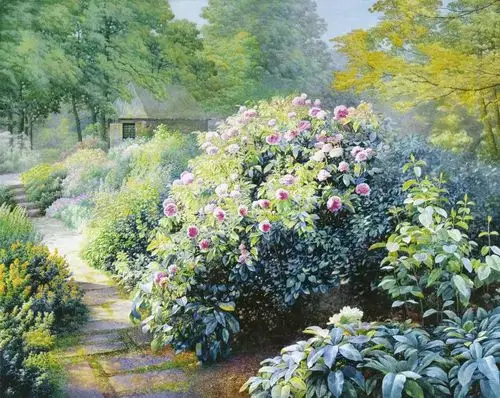 我一阵心跳,福至心灵,(彬彬的玫瑰花园局部小景)微微一笑,害羞的低下