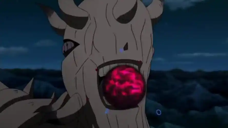 火影忍者:六道的完全体须佐,十尾的尾兽玉,单手接下!