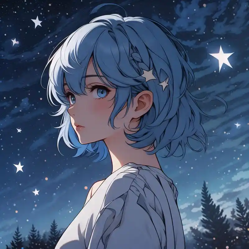 97 蓝色系女生头像精选 95